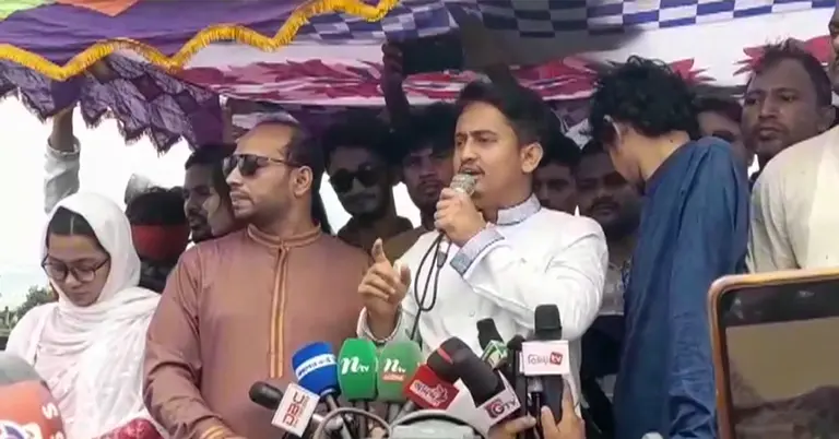 গাইবান্ধার পথ সমাবেশে এনসিপির নেতা সারজিস আলম